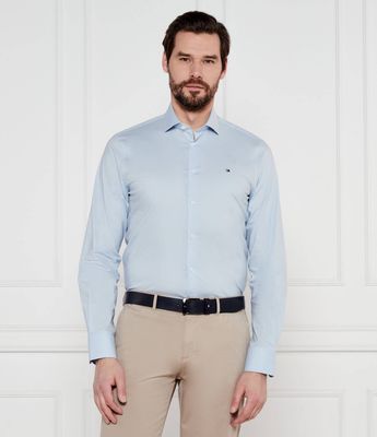 Tommy Hilfiger - Koszula męska gładka ze sklepu: Gomez Fashion Store w kategorii: Koszule męskie - zdjęcie 874714-BD9-10338_TH252M000242G36