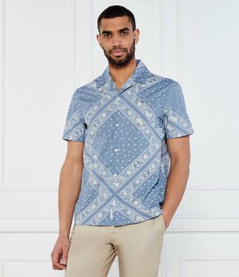Koszula męska z klasycznym kołnierzykiem Tommy Jeans ze sklepu: Gomez Fashion Store w kategorii: Koszule męskie - zdjęcie 874714-BD9-10338_TM252M000051F72