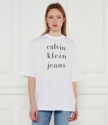 Bluzka damska w stylu młodzieżowym Calvin Klein Jeans ze sklepu: Gomez Fashion Store w kategorii: Bluzki damskie - zdjęcie 874714-BD9-10338_CJ252W000091C65