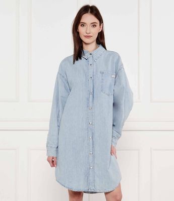 Calvin Klein Jeans - Sukienka wiosenna ze sklepu: Gomez Fashion Store w kategorii: Sukienki - zdjęcie 874714-BD9-10338_CJ252W000093196