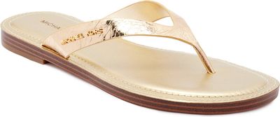 Klapki damskie na lato Michael Kors ze sklepu: Gomez Fashion Store w kategorii: Klapki damskie - zdjęcie 874714-BD9-10338_MK252W000083740