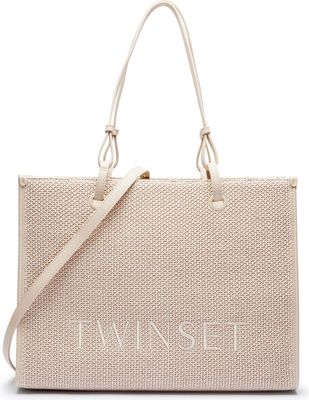 Shopper bag casual Twinset ze sklepu: Gomez Fashion Store w kategorii: Torby Shopper bag - zdjęcie 874714-BD9-10338_TS252W000014383
