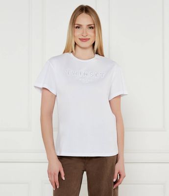 Bluzka damska na wiosnę Twinset ze sklepu: Gomez Fashion Store w kategorii: Bluzki damskie - zdjęcie 874714-BD9-10338_TS252W000054858