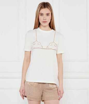 Bluzka damska Twinset ze sklepu: Gomez Fashion Store w kategorii: Bluzki damskie - zdjęcie 874714-BD9-10338_TS252W000056299