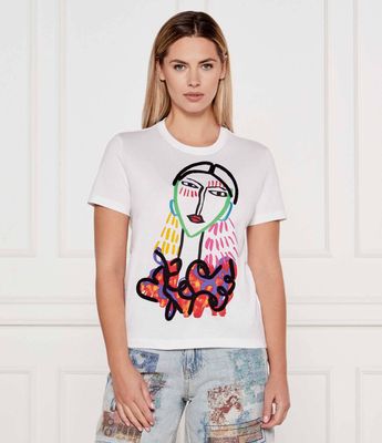 Bluzka damska elegancka Desigual ze sklepu: Gomez Fashion Store w kategorii: Bluzki damskie - zdjęcie 874714-BD9-10338_DU252W000114065
