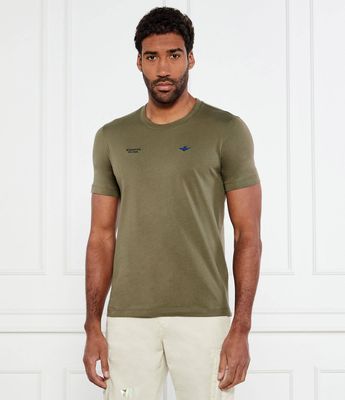 T-shirt męski casual Aeronautica Militare ze sklepu: Gomez Fashion Store w kategorii: T-shirty męskie - zdjęcie 874714-BD9-10338_AM252M000018328
