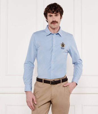 Koszula męska na zimę Aeronautica Militare ze sklepu: Gomez Fashion Store w kategorii: Koszule męskie - zdjęcie 874714-BD9-10338_AM252M000049329
