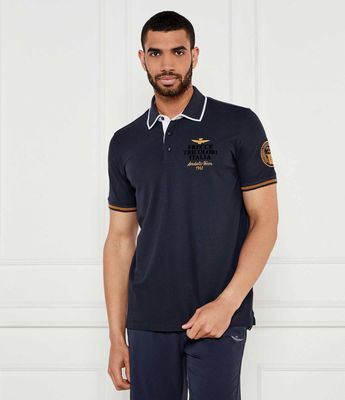 T-shirt męski na lato Aeronautica Militare ze sklepu: Gomez Fashion Store w kategorii: T-shirty męskie - zdjęcie 874714-BD9-10338_AM252M000077001