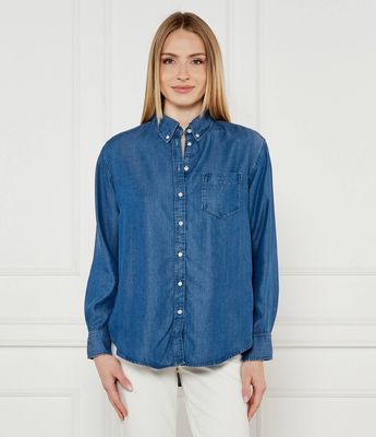 Koszula damska na zimę Gant ze sklepu: Gomez Fashion Store w kategorii: Koszule damskie - zdjęcie 874714-BD9-10338_GA252W000036A74