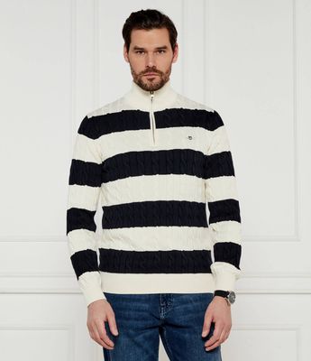 Sweter męski na wiosnę Gant ze sklepu: Gomez Fashion Store w kategorii: Swetry męskie - zdjęcie 874714-BD9-10338_GA252M000075433