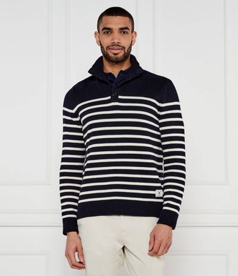 Sweter męski na wiosnę Gant ze sklepu: Gomez Fashion Store w kategorii: Swetry męskie - zdjęcie 874714-BD9-10338_GA252M000076433