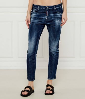 Jeansy damskie na lato Dsquared2 ze sklepu: Gomez Fashion Store w kategorii: Jeansy damskie - zdjęcie 874714-BD9-10338_DQ252W000005470