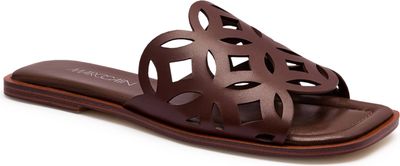 Klapki damskie eleganckie na wiosnę Marc Cain ze sklepu: Gomez Fashion Store w kategorii: Klapki damskie - zdjęcie 874714-BD9-10338_CR252W000044691