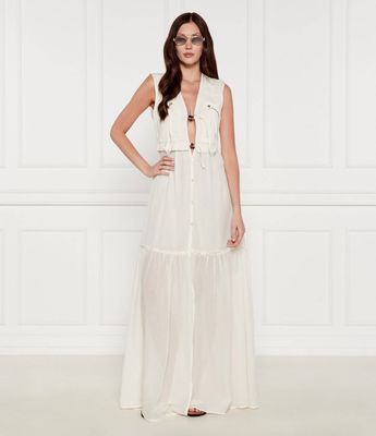 Sukienka na lato Pinko ze sklepu: Gomez Fashion Store w kategorii: Sukienki - zdjęcie 874714-BD9-10338_PI252W000043326