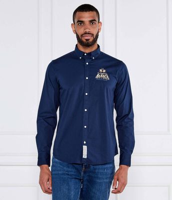 Koszula męska jesienna La Martina ze sklepu: Gomez Fashion Store w kategorii: Koszule męskie - zdjęcie 874714-BD9-10338_LR252M000013717