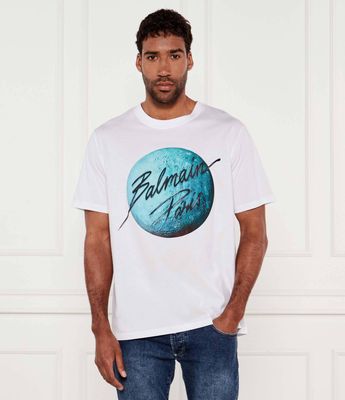BALMAIN - T-shirt męski ze sklepu: Gomez Fashion Store w kategorii: T-shirty męskie - zdjęcie 874714-BD9-10338_BA252M000003101
