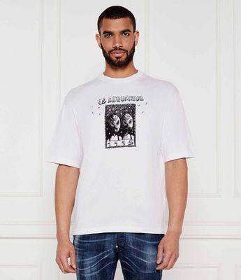 T-shirt męski Dsquared2 ze sklepu: Gomez Fashion Store w kategorii: T-shirty męskie - zdjęcie 874714-BD9-10338_DQ252M000041100