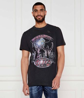 Dsquared2 - T-shirt męski ze sklepu: Gomez Fashion Store w kategorii: T-shirty męskie - zdjęcie 874714-BD9-10338_DQ252M000055814