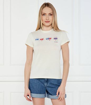 Bluzka damska Karl Lagerfeld ze sklepu: Gomez Fashion Store w kategorii: Bluzki damskie - zdjęcie 874714-BD9-10338_KL252W000055C48