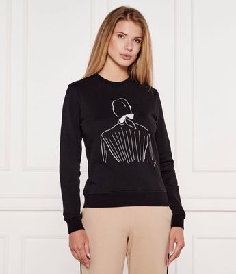 Bluza damska elegancka Karl Lagerfeld ze sklepu: Gomez Fashion Store w kategorii: Bluzy damskie - zdjęcie 874714-BD9-10338_KL252W000059666