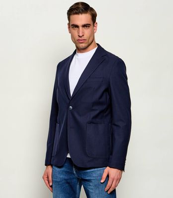 Marynarka męska w stylu klasycznym BOSS BLACK ze sklepu: Gomez Fashion Store w kategorii: Marynarki męskie - zdjęcie 874714-BD9-10338_BB254M000020404