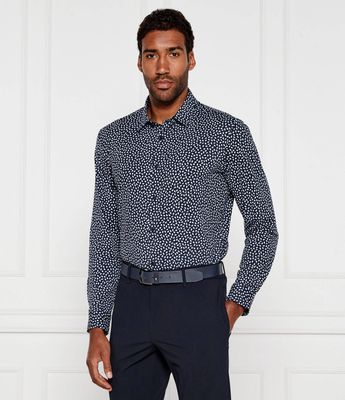Koszula męska na wiosnę BOSS BLACK ze sklepu: Gomez Fashion Store w kategorii: Koszule męskie - zdjęcie 874714-BD9-10338_BB254M000049405