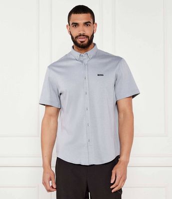 Koszula męska na wiosnę casual BOSS GREEN ze sklepu: Gomez Fashion Store w kategorii: Koszule męskie - zdjęcie 874714-BD9-10338_BG254M000007026