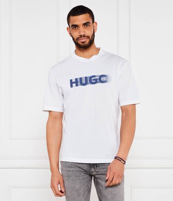T-shirt męski casual Hugo Blue ze sklepu: Gomez Fashion Store w kategorii: T-shirty męskie - zdjęcie 874714-BD9-10338_BJ254M000016110
