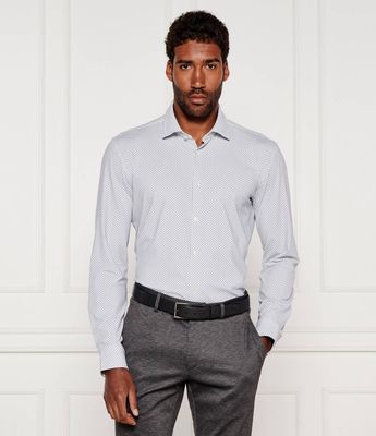 HUGO - Koszula męska wiosenna ze sklepu: Gomez Fashion Store w kategorii: Koszule męskie - zdjęcie 874714-BD9-10338_BU254M000009199