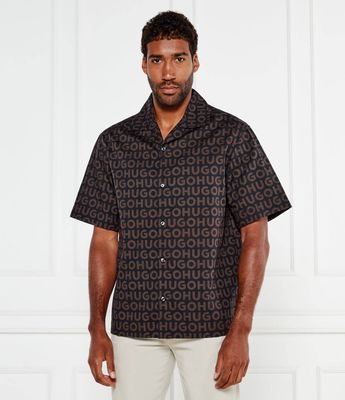 Koszula męska w stylu młodzieżowym HUGO ze sklepu: Gomez Fashion Store w kategorii: Koszule męskie - zdjęcie 874714-BD9-10338_BU254M000017217