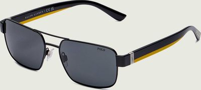 Okulary przeciwsłoneczne letni Polo Ralph Lauren ze sklepu: Gomez Fashion Store w kategorii: Okulary przeciwsłoneczne męskie - zdjęcie 874714-BD9-10338_PR252M00023900B
