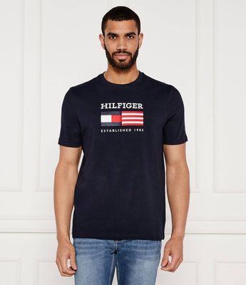 T-shirt męski klasyczny Tommy Hilfiger ze sklepu: Gomez Fashion Store w kategorii: T-shirty męskie - zdjęcie 874714-BD9-10338_TH254M000036F23