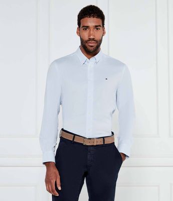 Koszula męska na wiosnę Tommy Hilfiger ze sklepu: Gomez Fashion Store w kategorii: Koszule męskie - zdjęcie 874714-BD9-10338_TH254M000048F35