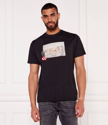 Guess - T-shirt męski casual ze sklepu: Gomez Fashion Store w kategorii: T-shirty męskie - zdjęcie 874714-BD9-10338_GJ254M000013058