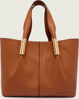 Shopper bag bez wzorów Elisabetta Franchi ze sklepu: Gomez Fashion Store w kategorii: Torby Shopper bag - zdjęcie 874714-BD9-10338_EF254W000011A48