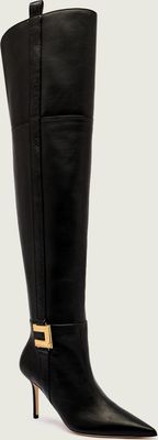 Kozaki damskie na lato Elisabetta Franchi ze sklepu: Gomez Fashion Store w kategorii: Kozaki damskie - zdjęcie 874714-BD9-10338_EF254W000043110