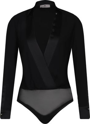 Bluzka damska jesienna Elisabetta Franchi ze sklepu: Gomez Fashion Store w kategorii: Bluzki damskie - zdjęcie 874714-BD9-10338_EF254W000058110