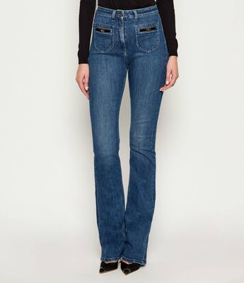 Jeansy damskie Elisabetta Franchi ze sklepu: Gomez Fashion Store w kategorii: Jeansy damskie - zdjęcie 874714-BD9-10338_EF254W000175590