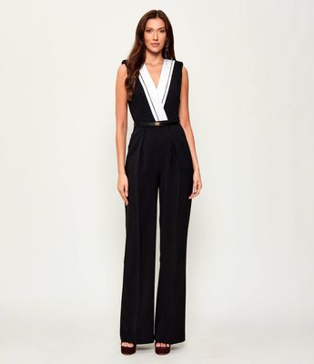 Kombinezon damski wiosenny Elisabetta Franchi ze sklepu: Gomez Fashion Store w kategorii: Kombinezony damskie - zdjęcie 874714-BD9-10338_EF254W000188222