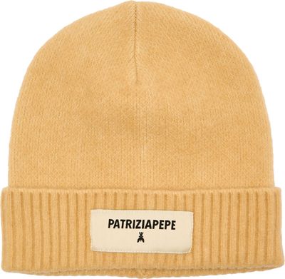 Czapka zimowa damska casual Patrizia Pepe ze sklepu: Gomez Fashion Store w kategorii: Czapki zimowe damskie - zdjęcie 874714-BD9-10338_PK254W000030618
