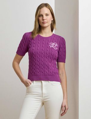 LAUREN RALPH LAUREN - Sweter damski bez wzorów ze sklepu: Gomez Fashion Store w kategorii: Swetry damskie - zdjęcie 874714-BD9-10338_RL254W00004539N