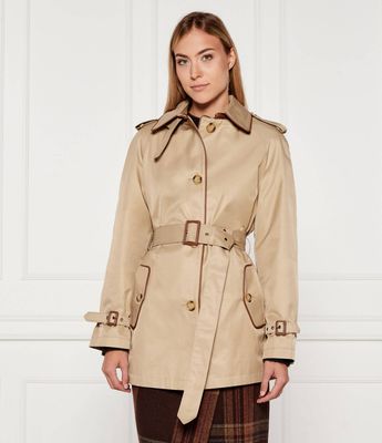 Płaszcz damski bez wzorów LAUREN RALPH LAUREN ze sklepu: Gomez Fashion Store w kategorii: Płaszcze damskie - zdjęcie 874714-BD9-10338_RL254W000050HZ1