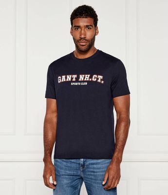 T-shirt męski letni Gant ze sklepu: Gomez Fashion Store w kategorii: T-shirty męskie - zdjęcie 874714-BD9-10338_GA254M000007433