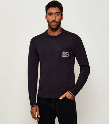 Dolce & Gabbana - Sweter męski jesienny ze sklepu: Gomez Fashion Store w kategorii: Swetry męskie - zdjęcie 874714-BD9-10338_DG254M000008974