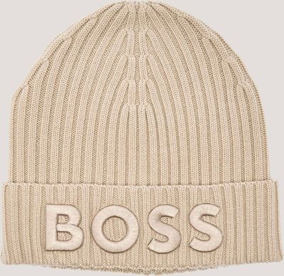 BOSS BLACK - Czapka zimowa damska casualowa ze sklepu: Gomez Fashion Store w kategorii: Czapki zimowe damskie - zdjęcie 874714-BD9-10338_BB255W000002275