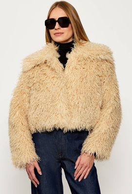 Futro damskie jesienne casual BOSS ORANGE ze sklepu: Gomez Fashion Store w kategorii: Futra damskie - zdjęcie 874714-BD9-10338_BO255W000010750