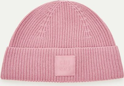 Czapka zimowa damska na zimę HUGO ze sklepu: Gomez Fashion Store w kategorii: Czapki zimowe damskie - zdjęcie 874714-BD9-10338_BU255W000018697