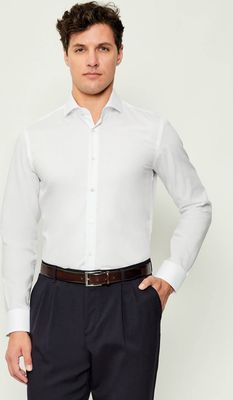 Koszula męska na wiosnę elegancka BOSS BLACK ze sklepu: Gomez Fashion Store w kategorii: Koszule męskie - zdjęcie 874714-BD9-10338_BB255M000280100