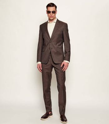 Garnitur męski jesienny elegancki BOSS BLACK ze sklepu: Gomez Fashion Store w kategorii: Garnitury męskie - zdjęcie 874714-BD9-10338_BB255M000320202