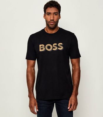 T-shirt męski BOSS BLACK ze sklepu: Gomez Fashion Store w kategorii: T-shirty męskie - zdjęcie 874714-BD9-10338_BB255M000323001